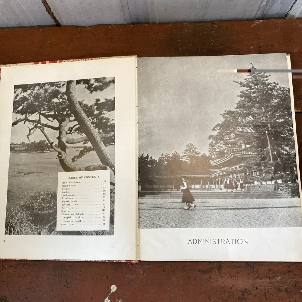 1954 YOKOHAMA YO-HI American High‎ School Yearbook Yokohama, JAPAN Vol II